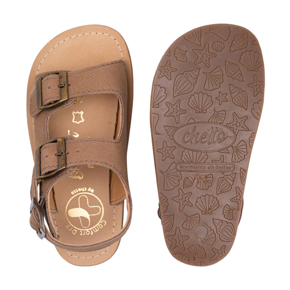 CHETTO TIPO BIO SANDALS - MARRON