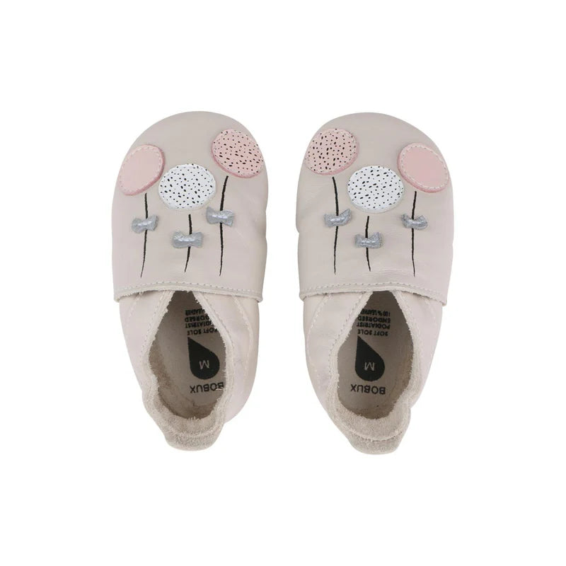Bobux Soft Sole - Balloons - Milk