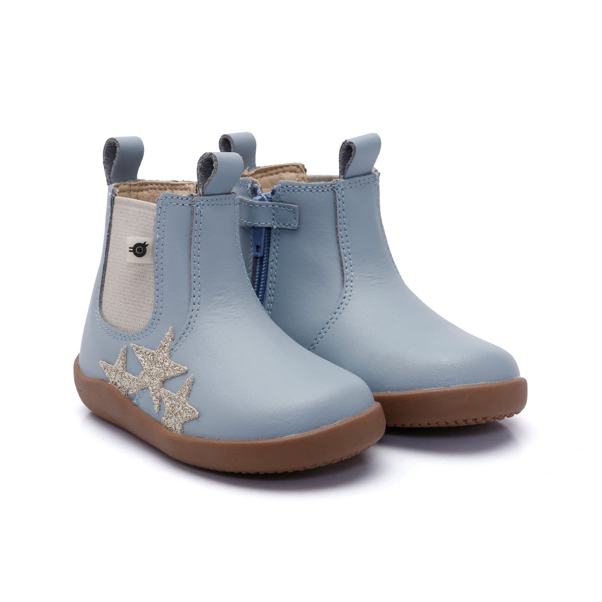 PODIUM CHELSEA BOOT - Dusty blue/Gold