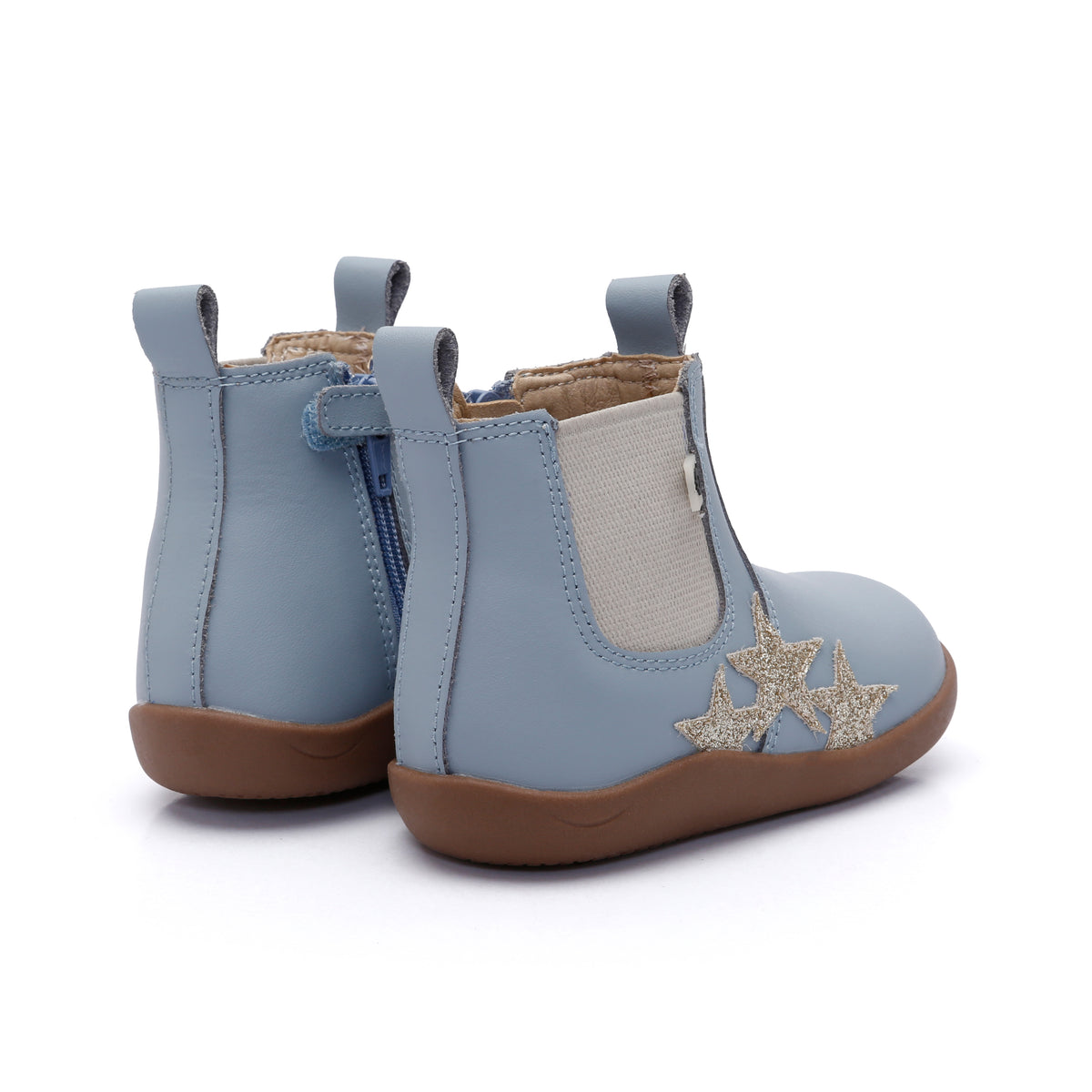 PODIUM CHELSEA BOOT - Dusty blue/Gold