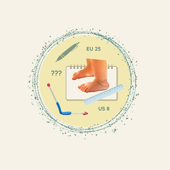 How to measure the feet?