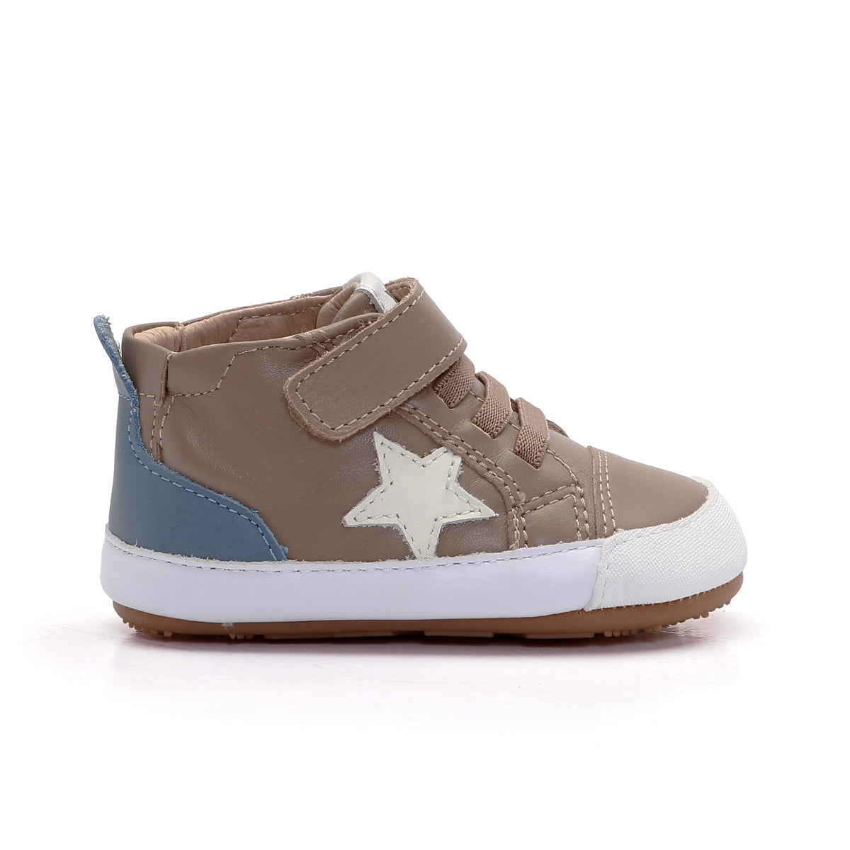 PLATINUM BUB SNEAKERS - Taupe/White/Indigo
