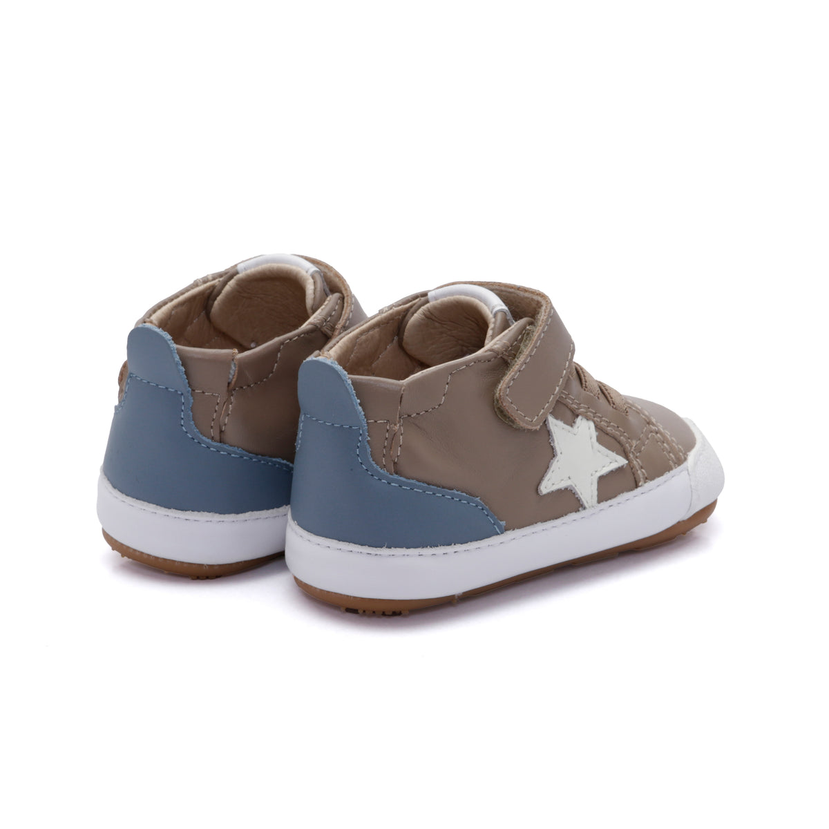 PLATINUM BUB SNEAKERS - Taupe/White/Indigo