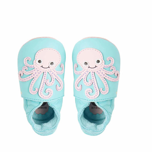 Bobux Soft Sole - Octopus - Pool Blue