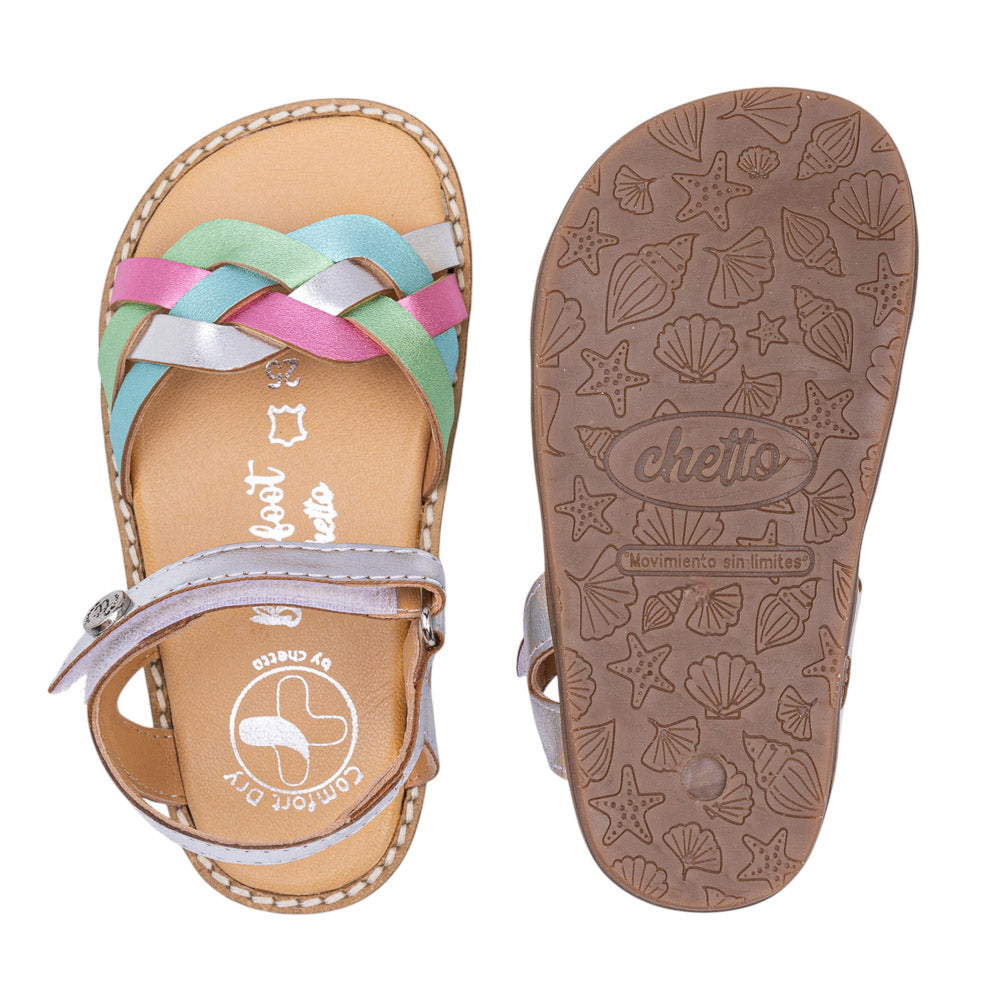 CHETTO SUMMER SANDALS - Tiras Plata
