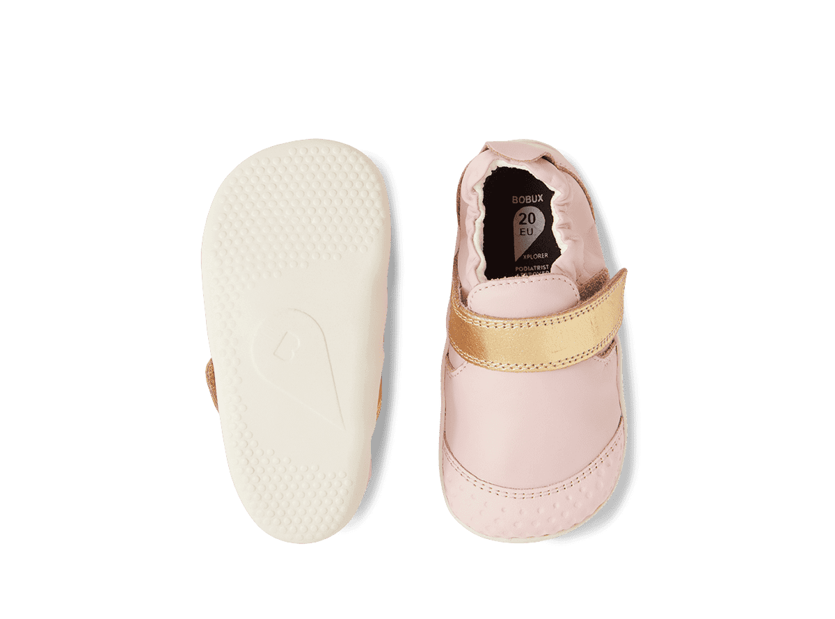 Bobux Explorer GO - Ballet Pink/Gold