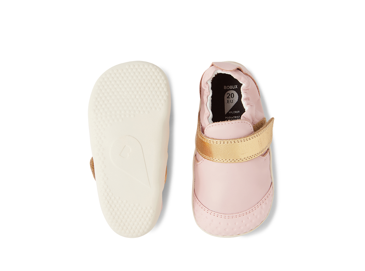Bobux Explorer GO - Ballet Pink/Gold