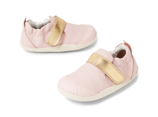 Bobux Explorer GO - Ballet Pink/Gold