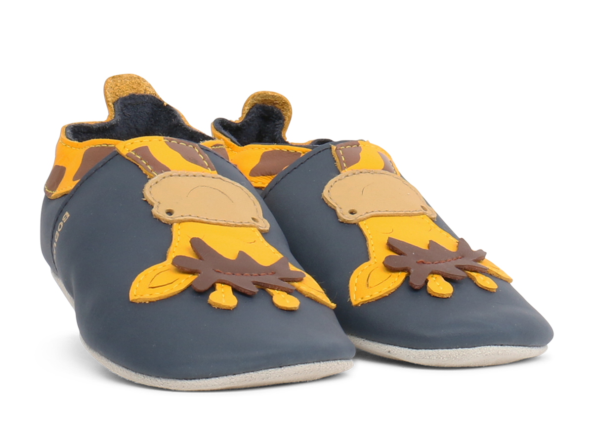 Bobux Soft Sole - Giraffe - Navy