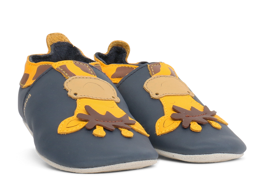 Bobux Soft Sole - Giraffe - Navy
