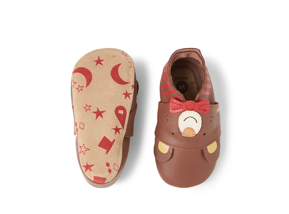 Bobux Soft Sole - Smart Bear - Cappuccino