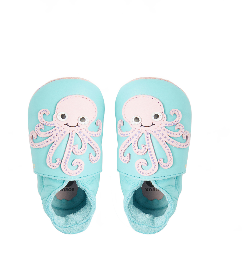 Bobux Soft Sole - Octopus - Pool Blue