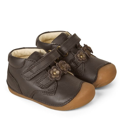 YEAR-AROUND BAREFOOT PETIT - Flower Dark Brown
