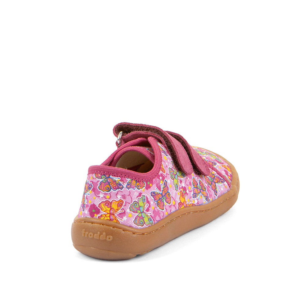 BAREFOOT CANVAS LOW-CUT SNEAKERS - Fuxia/Pink
