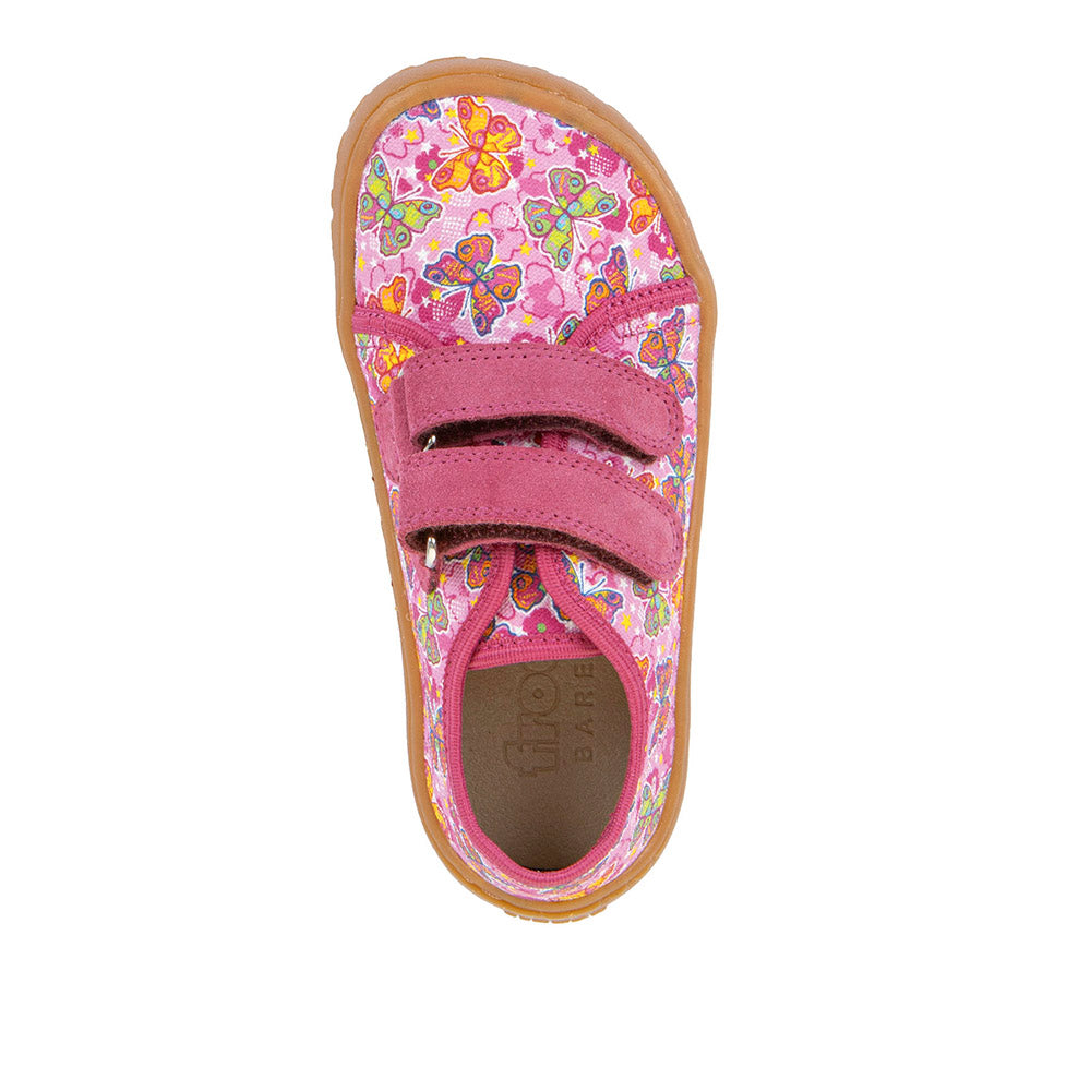 BAREFOOT CANVAS LOW-CUT SNEAKERS - Fuxia/Pink