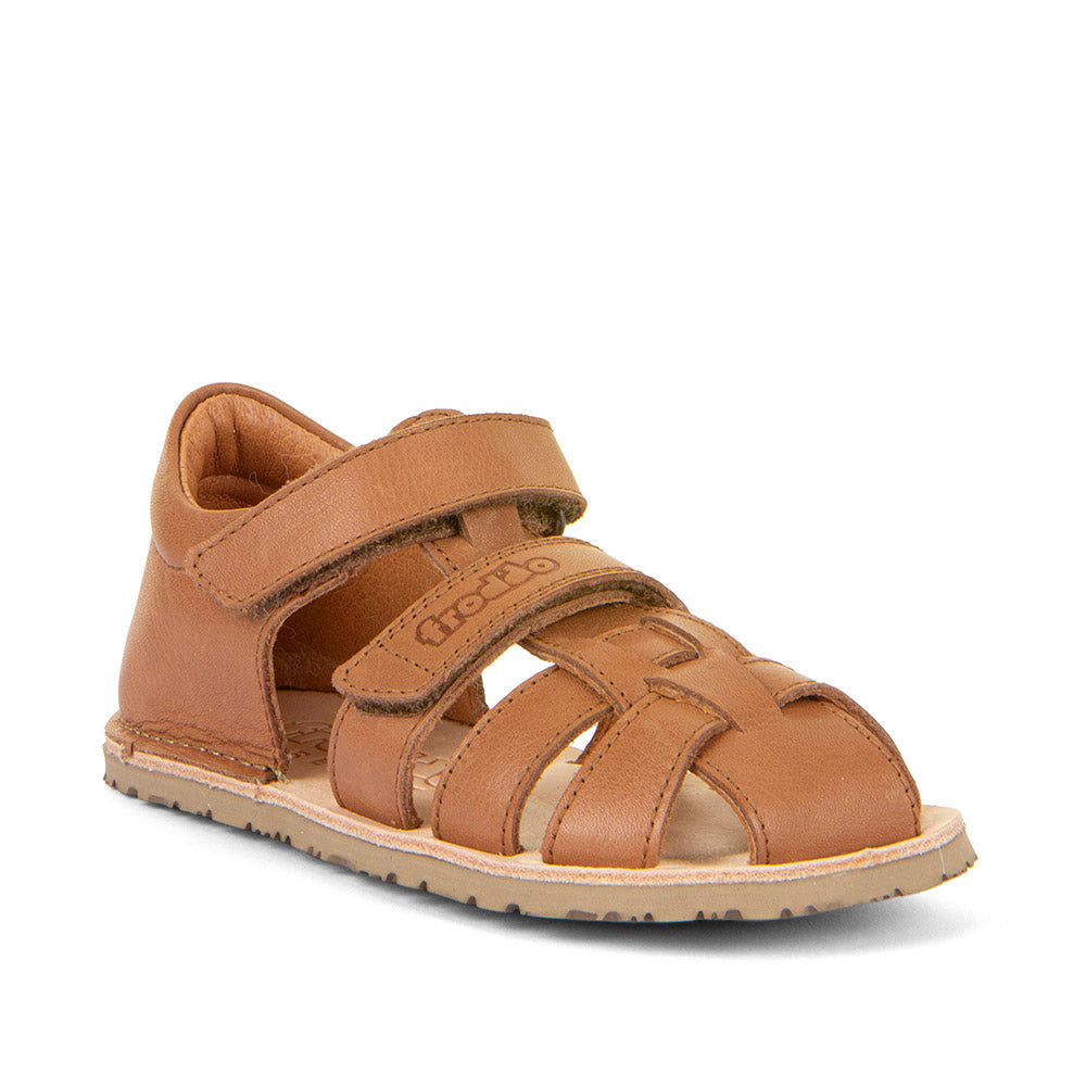 BAREFOOT FLEXY F SUMMER SANDALS - Cognac