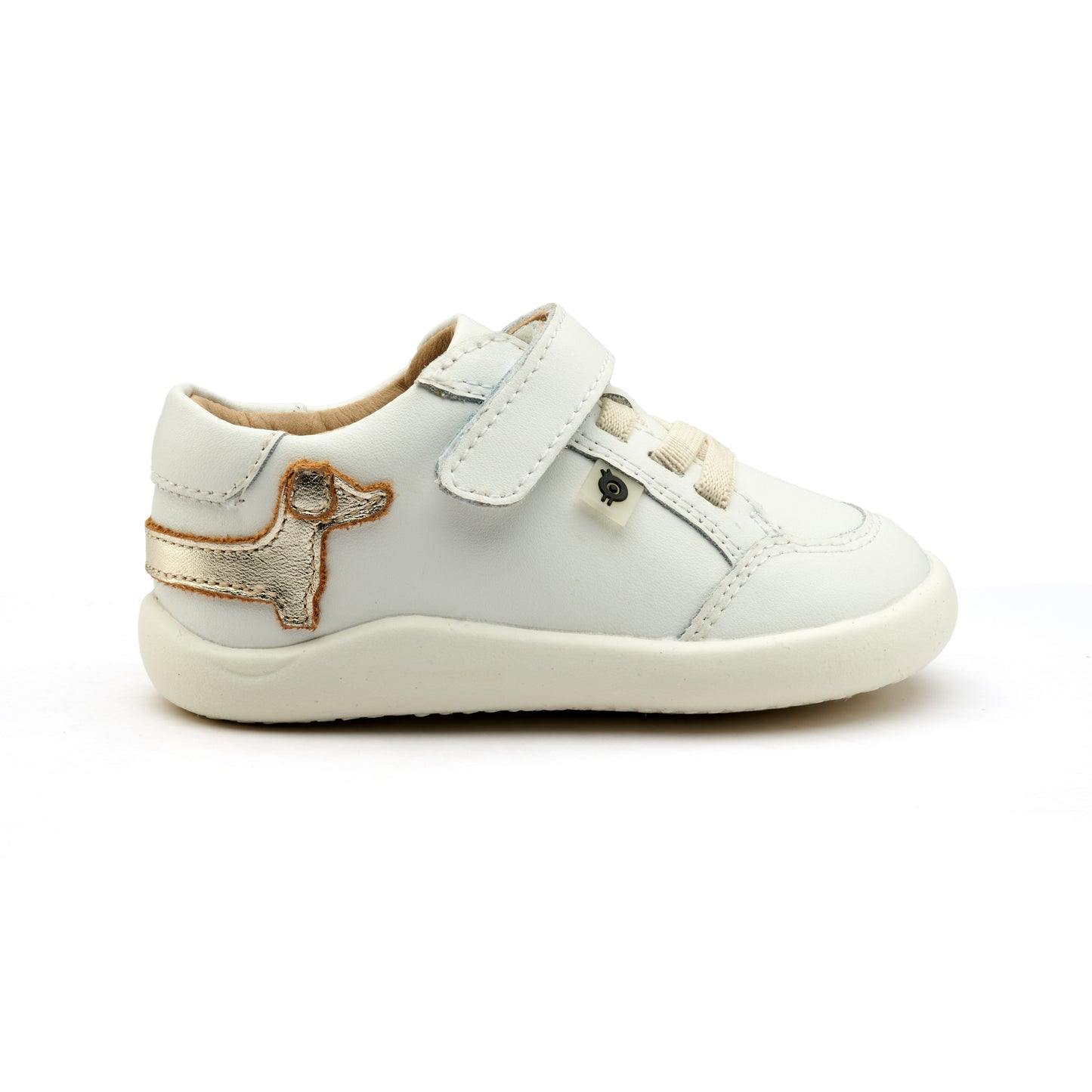 DASH GROUND SNEAKER - Snow/Gold